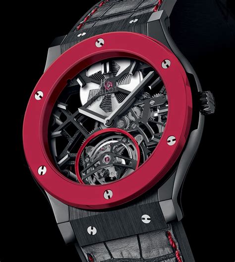 hublot red'n'black skeleton tourbillon price|Hublot Tourbillon .